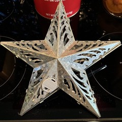 Sale‼️Hanging Galvanized LED Lighted Star/Approx. 12”x12”/Cool/Country Look