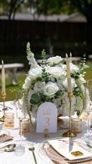 Luxury White Wedding Floral Collection | Complete Ceremony & Reception Package