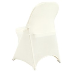 VEVOR 30/50/100PCS White Stretch Folding Chair Covers for Wedding Party Dining
