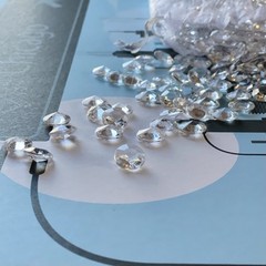 10000 Clear Acrylic Diamond Confetti 12mm for Wedding Decoration Table Scatter