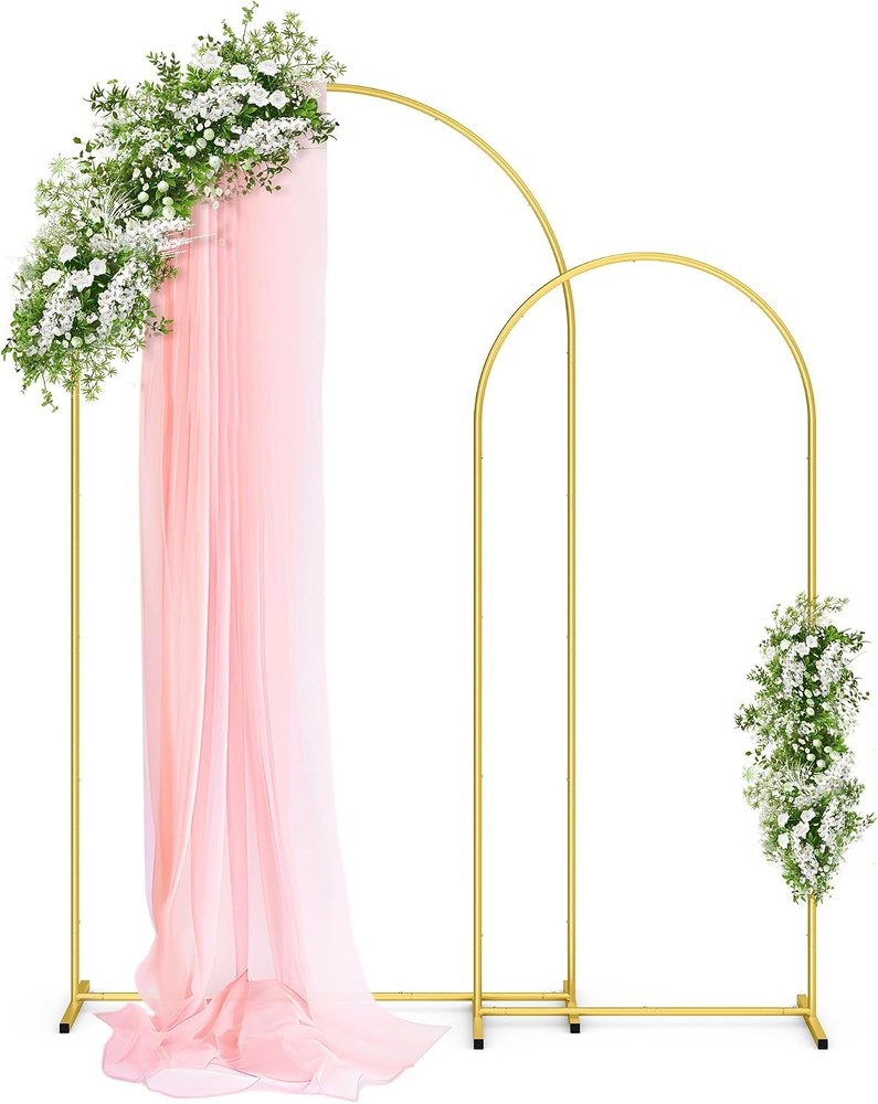 Metal Arch Backdrop Stand Wedding Event Party Frame Decoration Easy Assembly