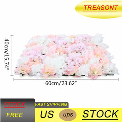 8 Pieces Artificial Flower Wall Silk Flower Beautiful Floral Wall 40x60cm Decor