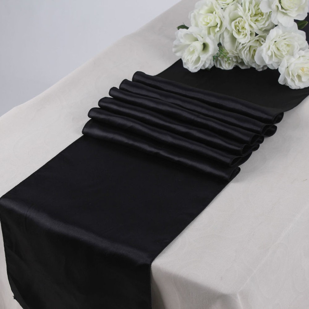 25pc Wedding 12″ x 108″ Satin Table Runner Party banquet Decoration – FREE SHIP