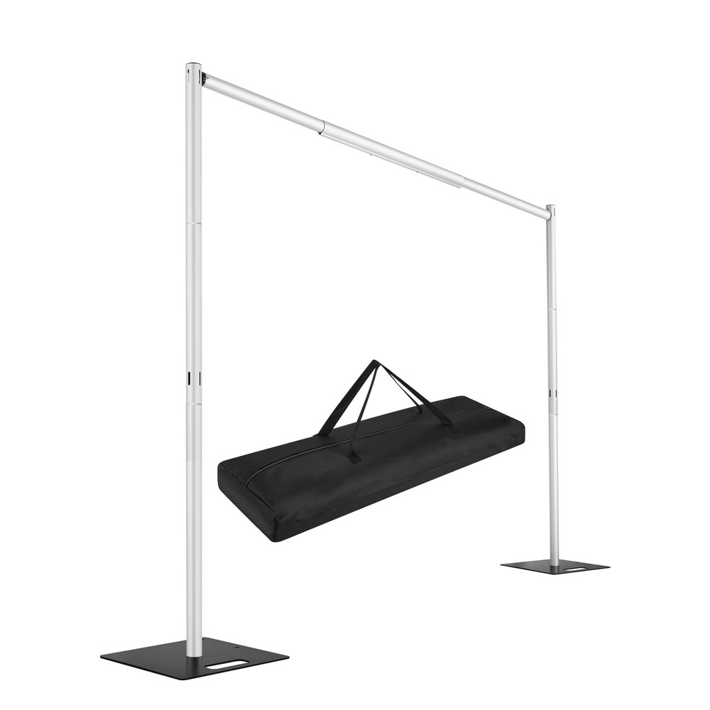 Pipe and Drape Backdrop Stand,8ft x 10ft Backdrop Stand, Adjustable Metal Hea…
