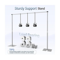 EMART Heavy Duty Backdrop Stand, 10x12Ft Adjustable Pipe and Drape kit with 9…