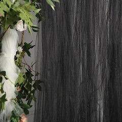 5 feet x 10 feet Sheer Tulle Curtain Backdrop Panels Party Wedding Decorations