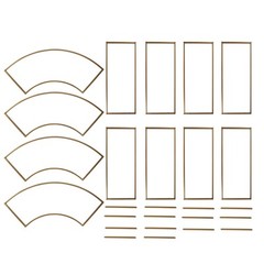 3D GOLD Metal Wedding Arch Backdrop Stand with Round Top Wedding Events Party
