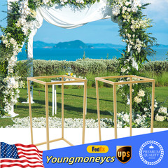2X Metal Flower Stand Balloon Column Vase Party Centerpieces Wedding Decoration