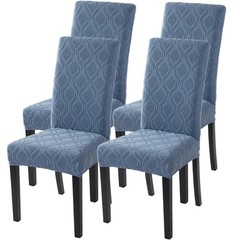 SearchI Dining Room Chair Covers Set of 4, Stretch Jacquard Parsons Chair Sli…