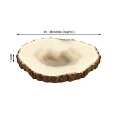 Natural Round Poplar 14-18″ wide Thick Wood Slices Wedding Party Centerpieces