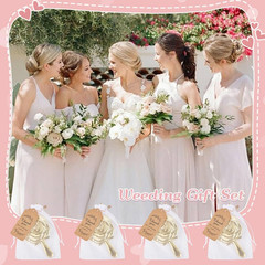 36 Mini Rose Compact Mirrors with Gift Bags & Tags for Quinceanera Favors