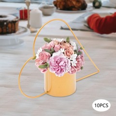 10 Pcs Meta Gold Centerpiece Elegant Wedding Centerpieces for Tables Decor