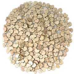 Lystaii 400pcs Rustic Wooden Love Heart Wedding Table Scatter Decoration