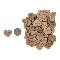 Unfinished Wood Heart Craft Embellishments Party Table Scatter DIY