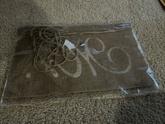 Burlap Chair Banner Signs- Mr And Mrs-Great for Wedding or Vow Renewal.
