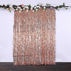 BLUSH 8×8 ft Big Payette Sequined BACKDROP CURTAIN Wedding Events Decorations