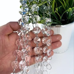 165FT Wedding Garland Crystal Decorations Acrylic Bead Chandelier Hanging Decor
