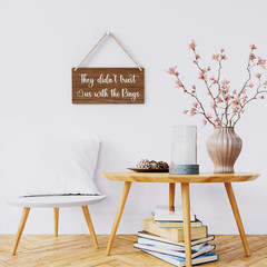 Rustic Wedding Sign They Didn’T Trust Us with the Rings, Ring Bearer Sign, Funny