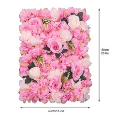 12PCS Artificial Rose & Dahlia Flower Wall Panels Wedding Party Bouquet Decor
