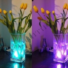 LED Light Puck or Pod Remote Control RGB LED Submersible Lights – 12pc w/ remote
