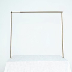 GOLD 42″ tall Adjustable OVER THE TABLE ROD STAND Metal Arch Wedding Decorations