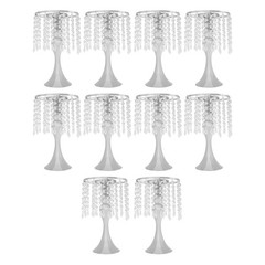 10PCS Flower Stands Crystal?Flower Stand 13.8″ Height Flower Arrangement Stand