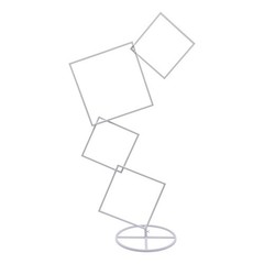 Metal Flower Frame Square Garland Plants Display Stand Weddings Backdrop Decor