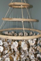 Beach Wedding Archway Hanging Seashell Decor Large Oyster Mobile, Oyster Expo