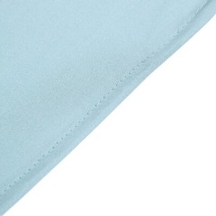7 ft x 3 ft DUSTY BLUE Matte Fitted Spandex Half Moon Arch Stand Cover Wedding