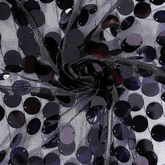 BLACK 8×8 ft Big Payette Sequined BACKDROP CURTAIN Wedding Events Decorations