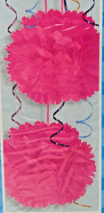 Greenbrier Tissue Pom Pom Hangers 12″ Party Wedding Decor Lot of 59 Multicolor