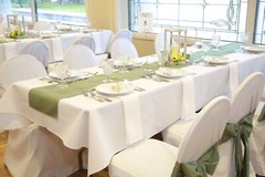 110 Dusty Sage Green Satin Chair Sashes Bows Ties Wedding Party Decorations