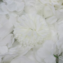 6Pcs Artificial Flower Wall Panels Floral Silk Rose Wall Wedding Backdrop Decor~