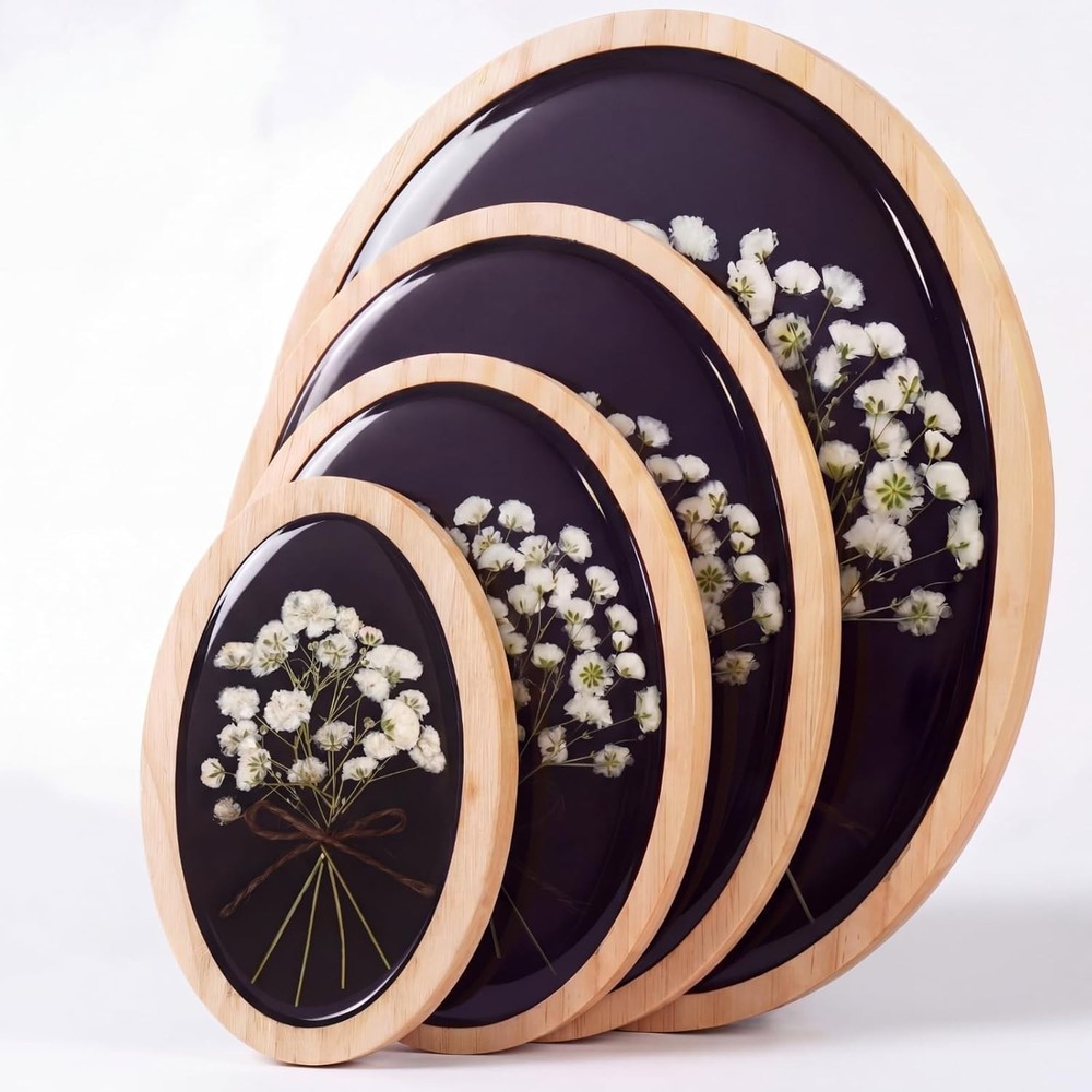 Wooden Pred Flower Wall Decor Resin Natural Baby’s Breath Wall