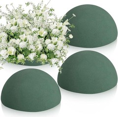 STE 4 PCS Round Floral Fo Blos Half Balls, Wet & Dry Green Flower