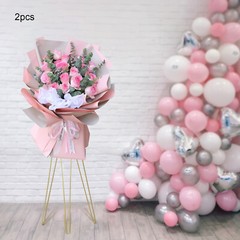 2pcs Flower Plant Stand Display 3.4ft Tall Flower Pot Holder Rack For Decor USA