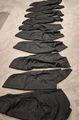 10 Chair Covers Black Wedding Reception Folding Chair Polyester Party Dinner NEW