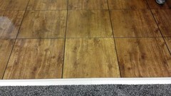 Portable Dance Floor Vinyl Tile 18×18 Wood Grain Finished ABS Resin Event Party