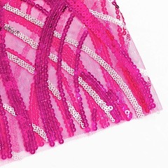 5 FUCHSIA SILVER Mesh Embroidered Sequins CHAIR SASHES Party Events Decorations
