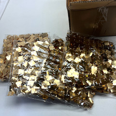Pack of 36 Shimmer Sequin Gold Backdrop Wall Panels Wedding Birthday Party Decor