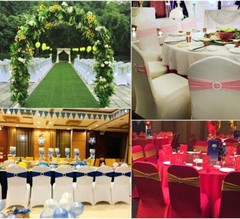 25/50/100PCS Spandex Stretch Chair Cover Sashes Bows Wedding Party Decoration