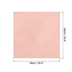 35 Inch Square Satin Head Scarf Silk Feeling Hair Scarf, Coral