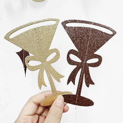 Champagne Gold Brown 30Th Birthday Decorations Espresso Martini Garland Streamer