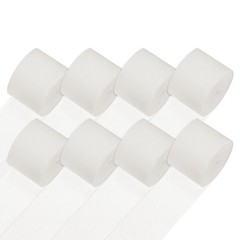 8-Rolls 656ft Crepe Paper Streamer for DIY [Beige-1.8 Inch x 82 Ft/Roll]