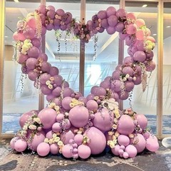 XL Heart Shape Wedding Arches for Ceremony 220CM Arch Backdrop Stand Party Decor