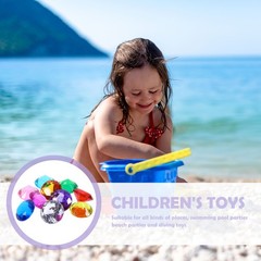 10Pcs Durable Acrylic Gems Toy for Kids Jewelry Making Assorted Color DIY