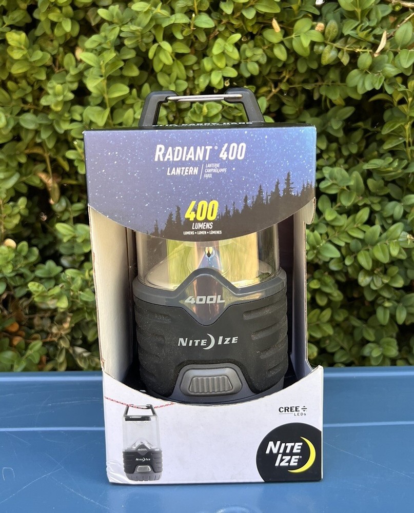 Nite Ize Radiant 400 Lantern – Weather & Impact LED – Battery Black