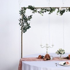 GOLD 42″ tall Adjustable OVER THE TABLE ROD STAND Metal Arch Wedding Decorations
