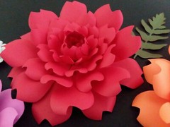 Paper Flowers Wedding Party Backdrop Nursery Shower Wall 10 Pieces Mixed Colors