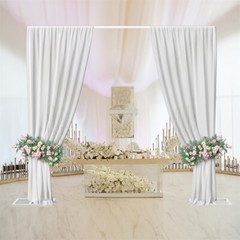 10ft Square Heavy Duty Wedding Arch Backdrop Stand Party Flower Decor Adjustable